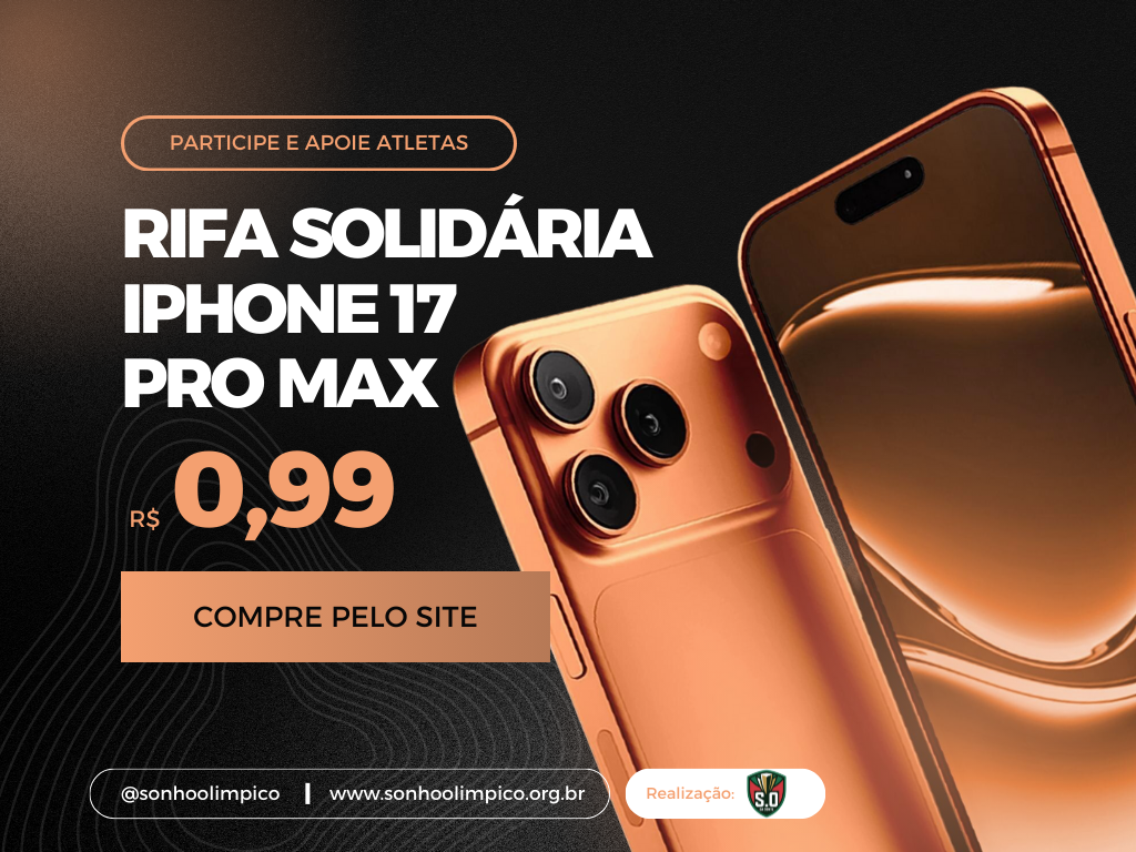 Rifa Solidária iPhone 17 Pro Max - R$ 0,99